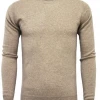 Hommard Camel Cashmere Crew Neck Sweater Jackets Sweaters Vests