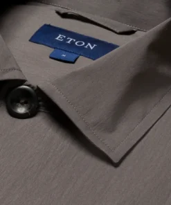 Eton Grey Brown Wind Overshirt Off The Water 7 Eton Grey Brown Wind Overshirt Off The Water