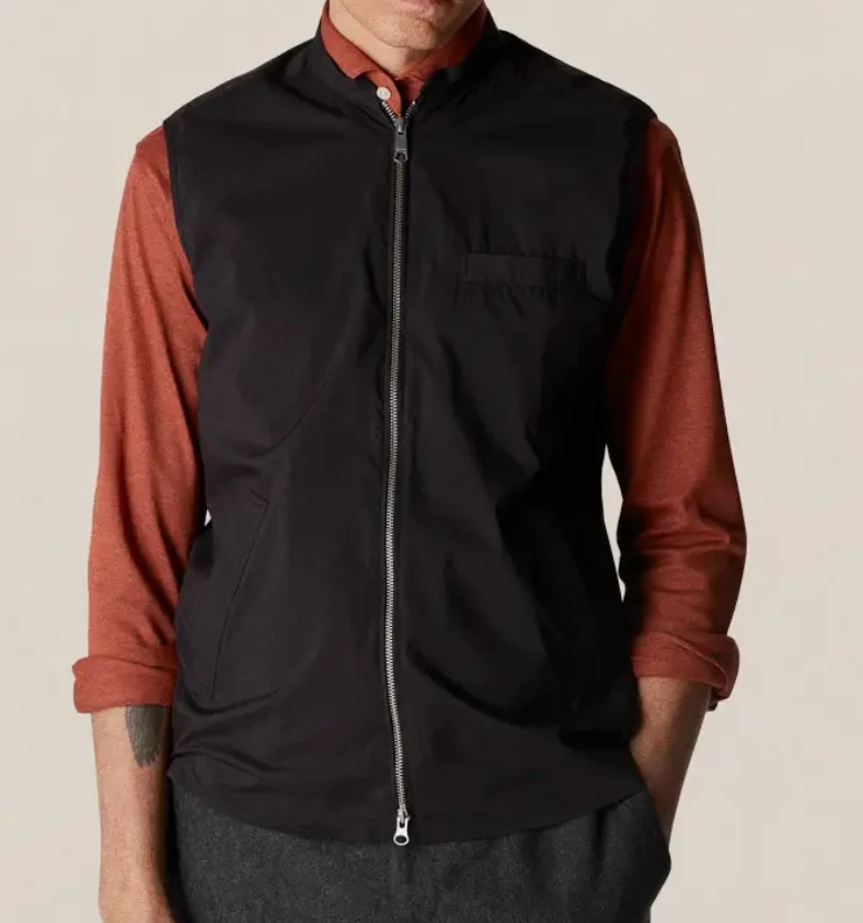 Off The Water Eton Wind Vest In Black 1 Off The Water Eton Wind Vest In Black