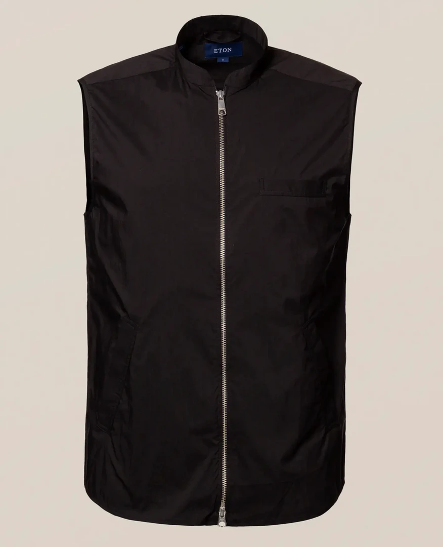 Off The Water Eton Wind Vest In Black 2 Off The Water Eton Wind Vest In Black