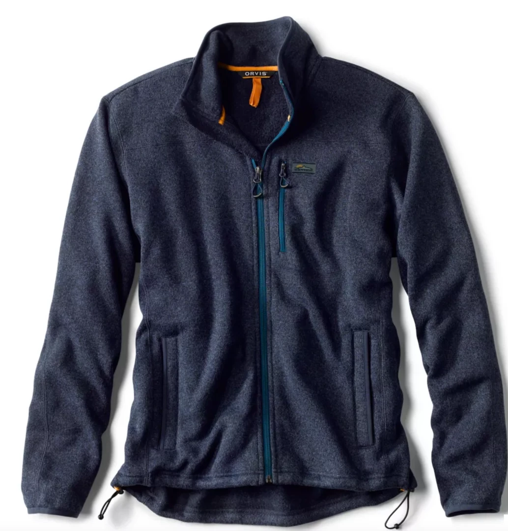 Rod & Rivet Off The Water Orvis Recycled Sweater Fleece Jacket 2 Rod & Rivet Off The Water Orvis Recycled Sweater Fleece Jacket