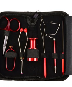 Umpqua Dreamstream 7PC Fly Tying Tool Set RED Fly Tying Vises And Tools