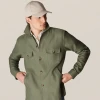 Eton Double Faced Overshirt Green Off The Water