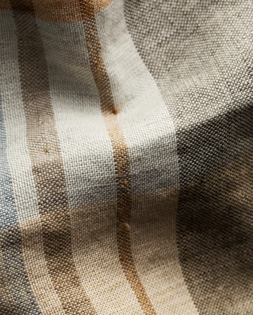 Eton Khaki Plaid Linen Twill Overshirt Off The Water 3 Eton Khaki Plaid Linen Twill Overshirt Off The Water