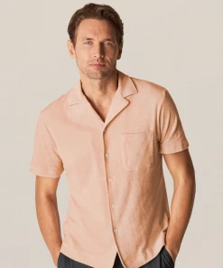 Eton Orange Terry Cloth Resort Shirt Off The Water