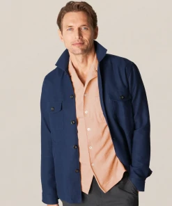 Eton Orange Terry Cloth Resort Shirt Off The Water