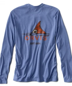 Off The Water Orvis Drirelease Long Sleeve Logo T