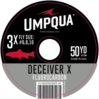 Leaders & Tippet Umpqua Deciever X Fluorocarbon Tippet 50 YARD 1 Leaders & Tippet Umpqua Deciever X Fluorocarbon Tippet 50 YARD