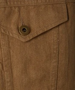 Billy Reid Tupelo Trucker Jacket Linen Off The Water