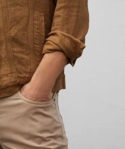 Billy Reid Tupelo Trucker Jacket Linen Off The Water