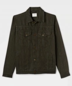Billy Reid Tupelo Trucker Jacket Linen Off The Water